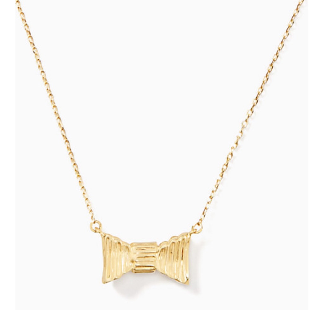 NWT ♠️ Kate Spade Mini Bow Pendant Necklace & Earrings Set - Picture 2 of 11